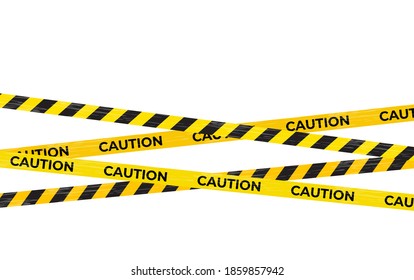 Caution Warning lines, Danger signs isolated. EPS10 svg