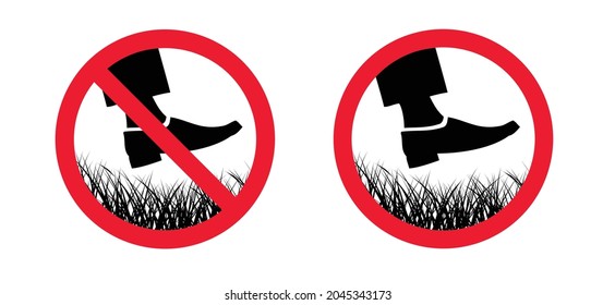 942 Do not walk on the grass Images, Stock Photos & Vectors | Shutterstock