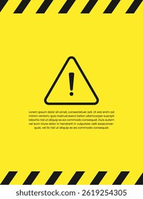 Caution Warning Sign Background Design Vector 