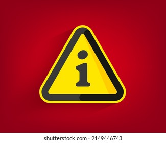 Caution warning sign with exclamation mark. Alert, danger, hazard, attention and error symbol. Yellow road sign. Triangle shape. Vector illustration. stock illustration