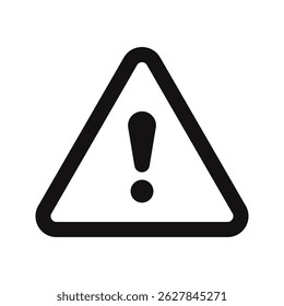 Caution warning sign. Exclamation mark. Vector illustration.