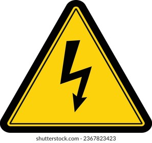 Signo de advertencia de alta tensión