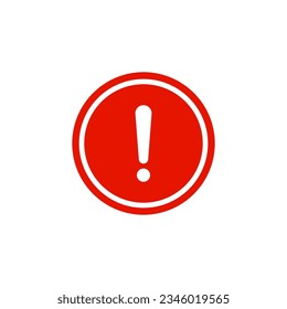 Caution Warning Sign icon. Editable vector stroke. Warning mark on white background