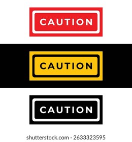 Advertência Advertência Ícone Definir Variações de Vermelho, Amarelo e Preto para Alertas de Segurança e de Risco