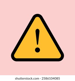 Caution warning sign. Warning icon. stop icon. Bright  forbidding icon. Futuristic glowing exclamation mark in a triangle.