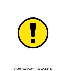 Caution Warning Sign Sticker. Editable vector stroke 64x64 Pixel
