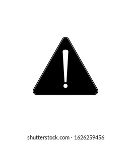 Caution Warning Sign Sticker. Editable vector stroke