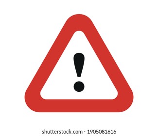 Caution Warning Sign Sticker vector