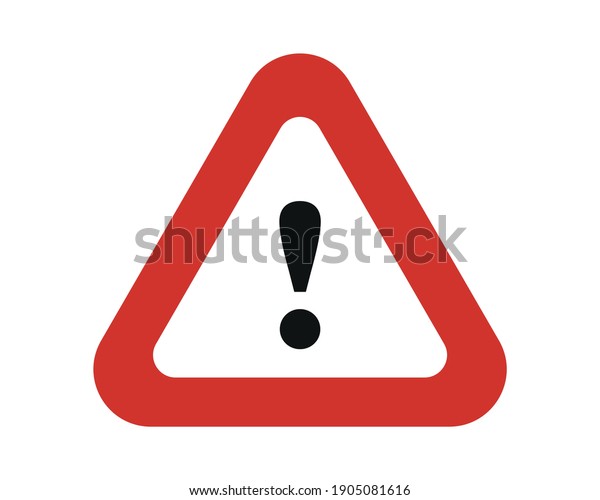 Caution Warning Sign Sticker Vector Stock Vector (Royalty Free ...