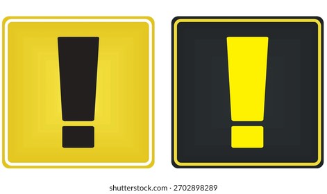 Señal de advertencia de precaución. Ilustración vectorial