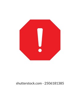 Caution warning signs. Exclamation marks. Vector