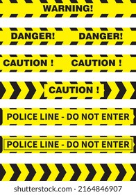 caution, warning tape set - warning ribbon