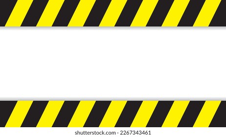 caution warning white background with black stripes