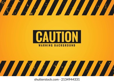 caution warning yellow background with black stripes