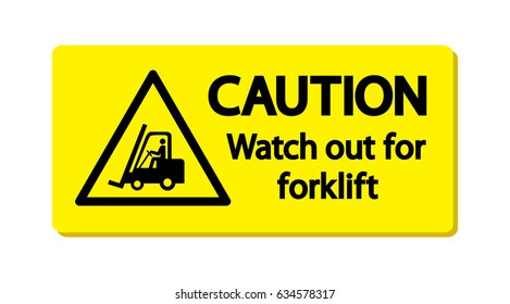 Forklift Warning Images Stock Photos Vectors Shutterstock