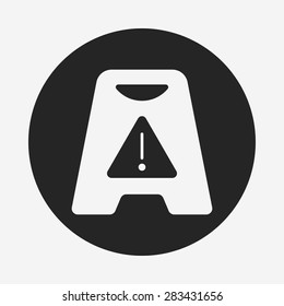 caution wet floor icon