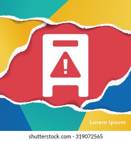 caution wet floor icon