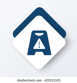 caution wet floor icon