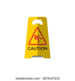 Caution Wet Floor Icon Of Color Style Vector Illustration Design