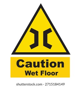 Precaución Letrero de piso mojado Resbaladizo cuando los Pop mojados se apuntan Victor