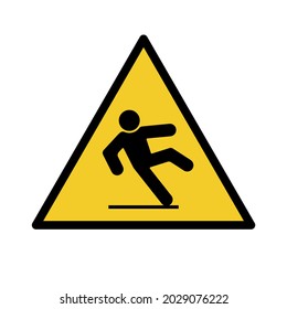 Caution Wet Floor Symbol Informational Warning Stock Vector (royalty 