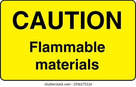 Caution yellow and black sign board