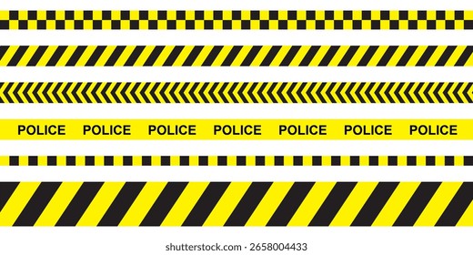 Precaución línea amarilla y roja. Cinta de advertencia, construcción o señal de barrera de la policía, línea de precaución
