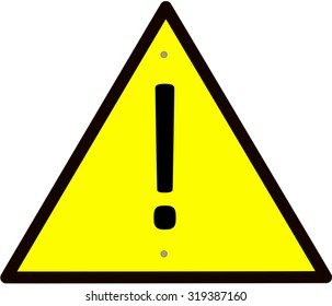 Caution Yellow Sign