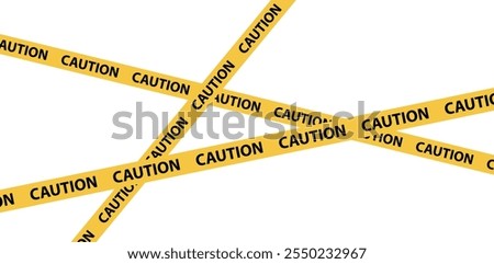 caution yellow sign. Vector icon.