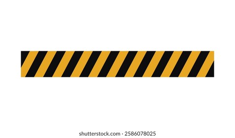 caution yellow stripe warning safety design vector template