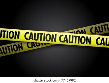 Caution yellow tape