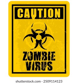 Precaución, Zombie Virus, signo de Vector