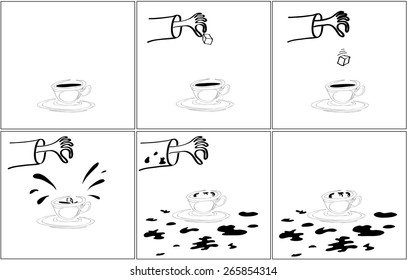 a cautionary tale about the occasional slice of sugar for coffee/coffee incident