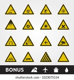 Caution/Warning Yellow Signs