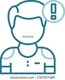 Cautiousness Creative Illustration Icon Design