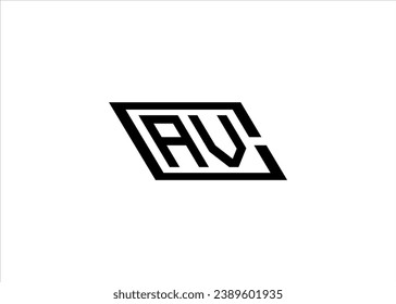 Cav letter logo creative design with shield style vector image.