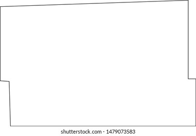 Cavalier County Map in the state of North Dakota