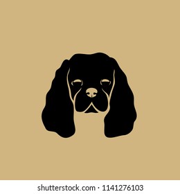 Cavalier King Charles Spaniel dog - isolated vector illustration