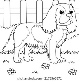 Cavalier King Charles Spaniel Dog Coloring 