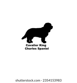Cavalier King Charles Spaniel dog silhouette dog breeds Animal Pet