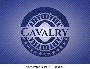 Cavalry denim background. Vector Illustration. Detailed.