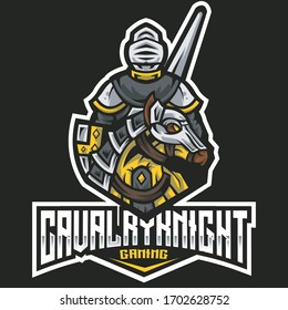 Cavalry Knight Esport Logo Template