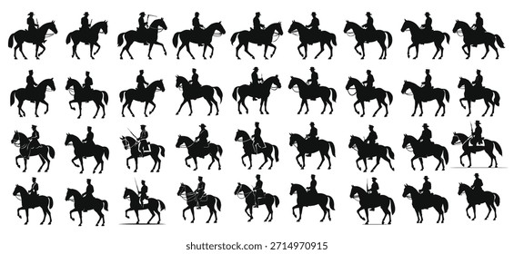 ilustração de vetor de feixes de clipart de silhueta de cavalaria