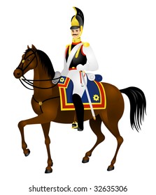 Cavalry soldiers, Cuirassier, Horse