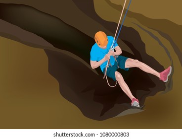 Cave Abseiling Wales