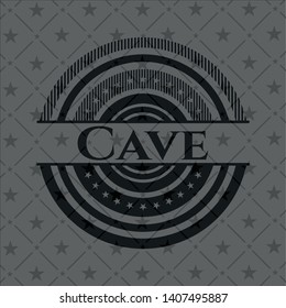 Cave dark emblem. Vector Illustration. Detailed.