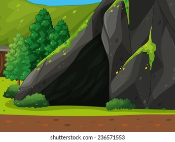 A cave at the forest