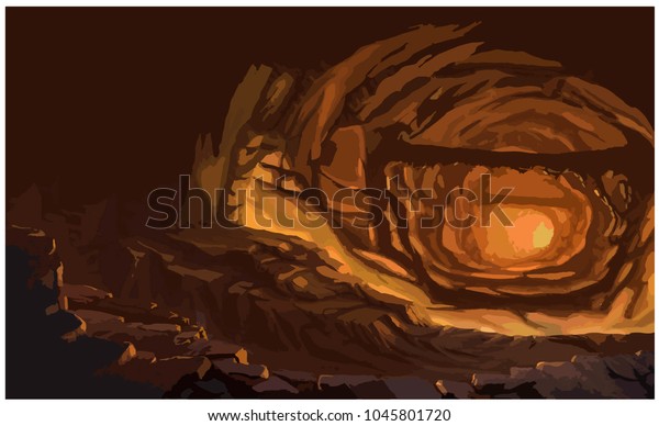 地獄の洞窟 のベクター画像素材 ロイヤリティフリー