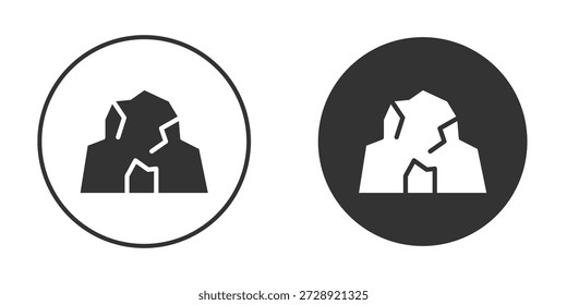 Diseños de Vector de Clipart de iconos de cueva para proyectos gráficos