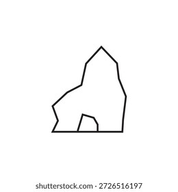 Diseño de elemento de ilustración de icono de cueva